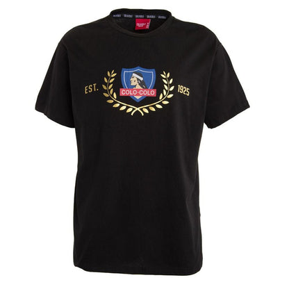 Polera Colo Colo Urbano Escudo Front Black