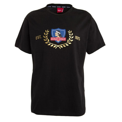 Polera Colo Colo Urbano Escudo Front Black