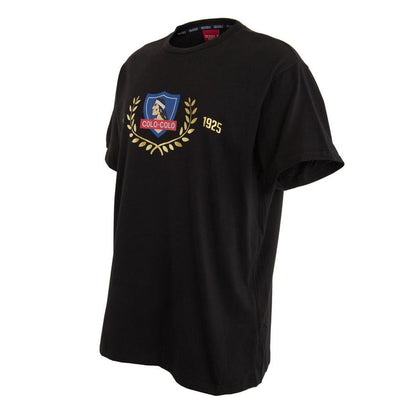 Polera Colo Colo Urbano Escudo Front Black