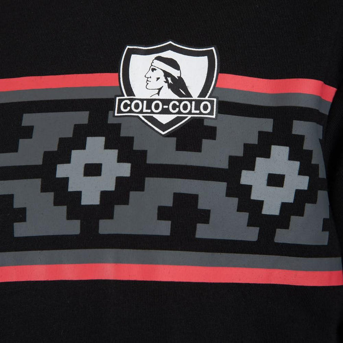 Polera Colo Colo Urbano "Huinchas" Negro