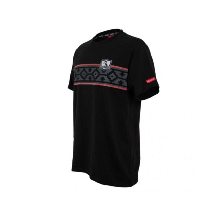 Polera Colo Colo Urbano Negra diseños Gris