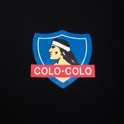 Polera Colo Colo Urbano Negro Print Mangas