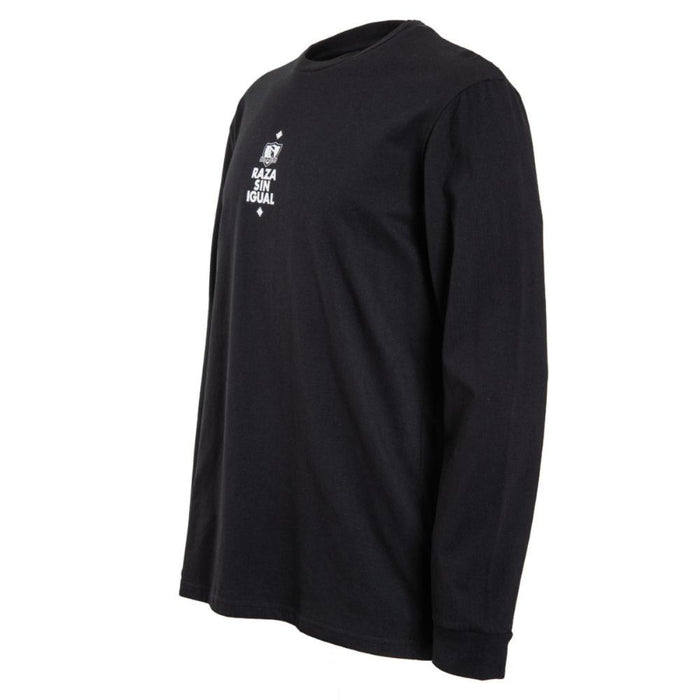 Polera Colo Colo Urbano Negro "Raza Sin Igual"