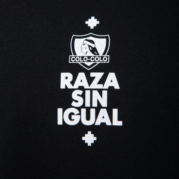 Polera Colo Colo Urbano Negro "Raza Sin Igual"