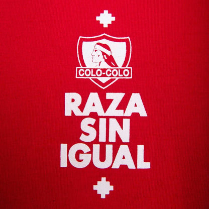 Polera Colo Colo Urbano "Raza Sin Igual" Roja