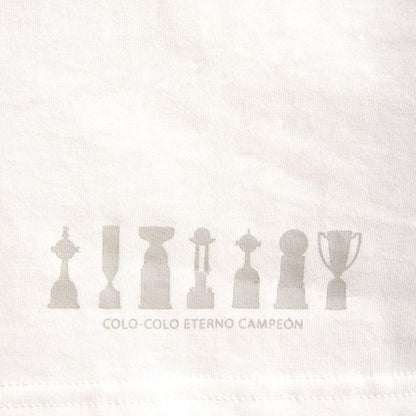 Polera Colo Colo Urbano tank "Trofeos Gris" Blanca