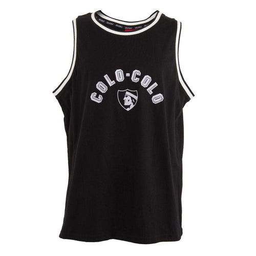 Polera Colo Colo Urbano tank "Trofeos Gris" Negra