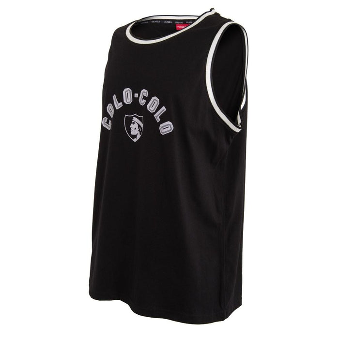 Polera Colo Colo Urbano tank "Trofeos Gris" Negra