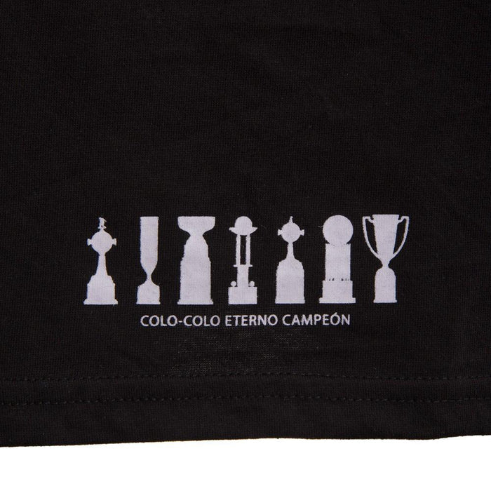 Polera Colo Colo Urbano tank "Trofeos Gris" Negra