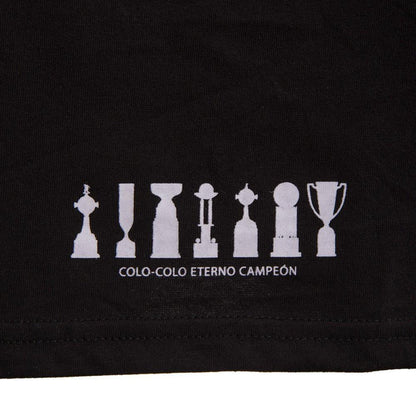 Polera Colo Colo Urbano tank "Trofeos Gris" Negra