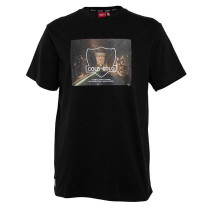 Polera Colo Colo Urbano "Valiente y Fuerte" Negra