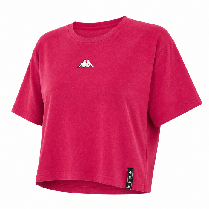 Polera Crop Top Girls Fucshia