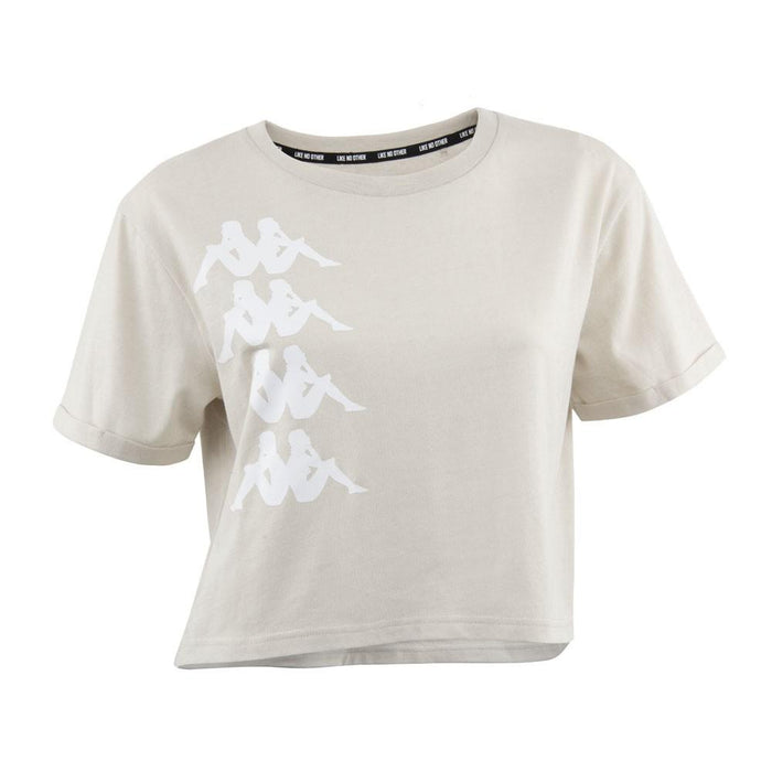 Polera Crop Top Women 2202 Grey White