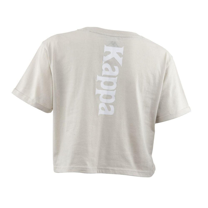 Polera Crop Top Women 2202 Grey White