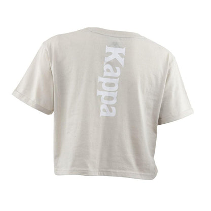 Polera Crop Top Women 2202 Grey White