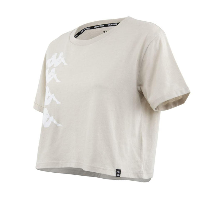Polera Crop Top Women 2202 Grey White