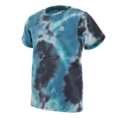 Polera Kids Black Blue Tie dye