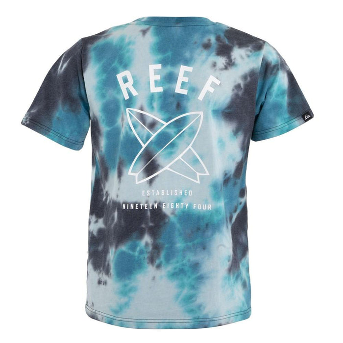 Polera Kids Black Blue Tie dye