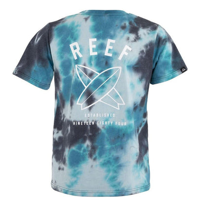 Polera Kids Black Blue Tie dye