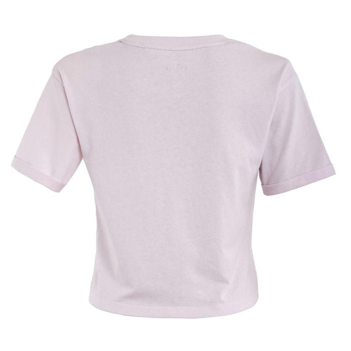 Polera Kids Crop Top Pink Wave