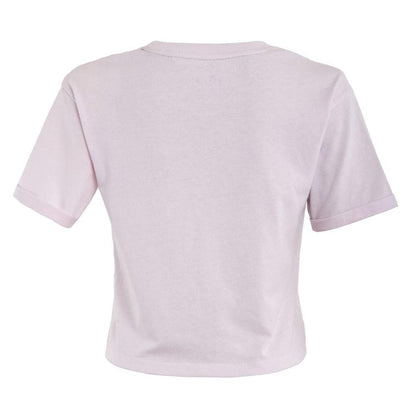 Polera Kids Crop Top Pink Wave
