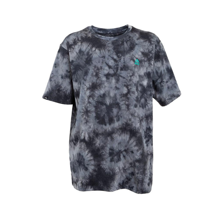 Polera Manga Corta Tie Dye Black Grey Green
