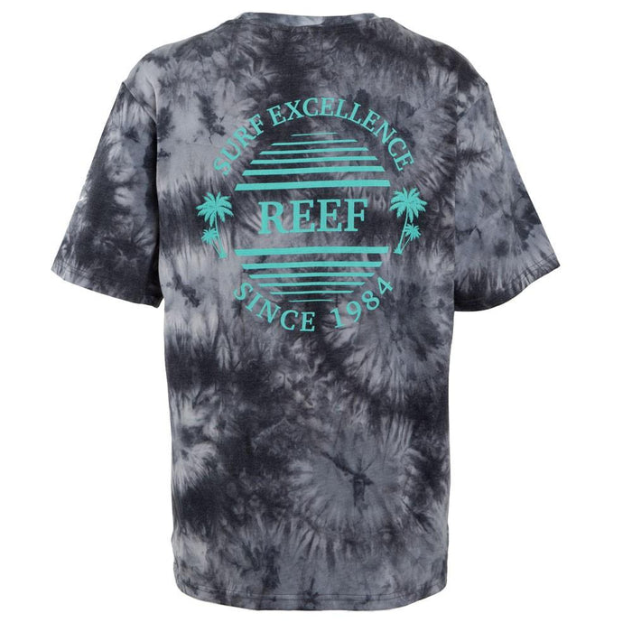 Polera Manga Corta Tie Dye Black Grey Green