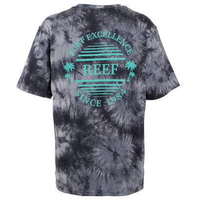 Polera Manga Corta Tie Dye Black Grey Green
