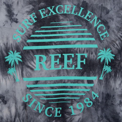 Polera Manga Corta Tie Dye Black Grey Green