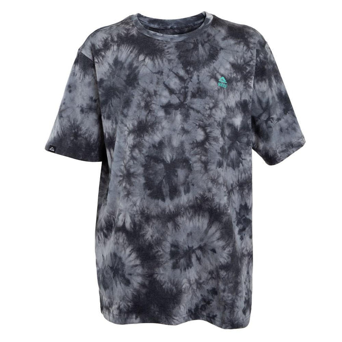 Polera Manga Corta Tie Dye Black Grey Green