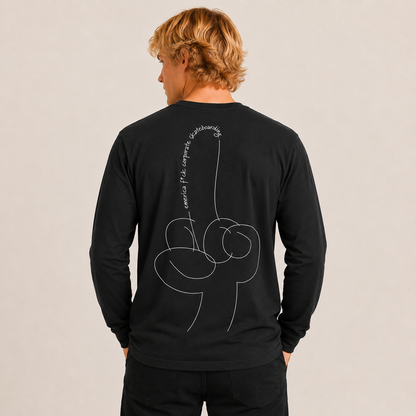 Polera Manga Larga EFF Corporate Tee Black