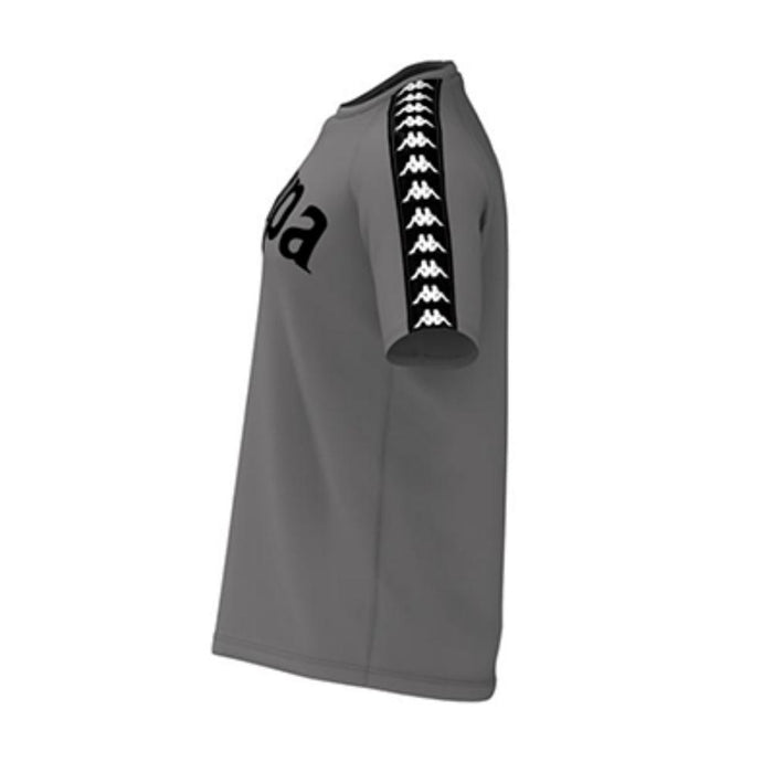 Polera Men Banda Balima Grey Melange Banda Black White