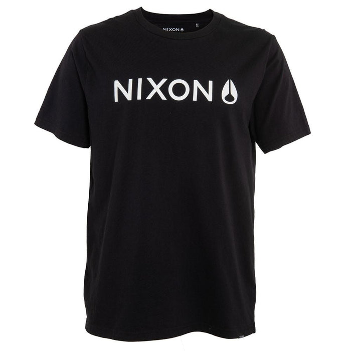 Polera Men Black Logo Front White