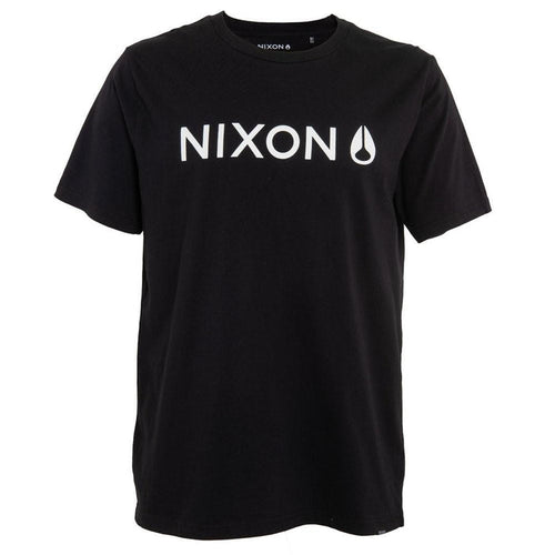 Polera Men Black Logo Front White