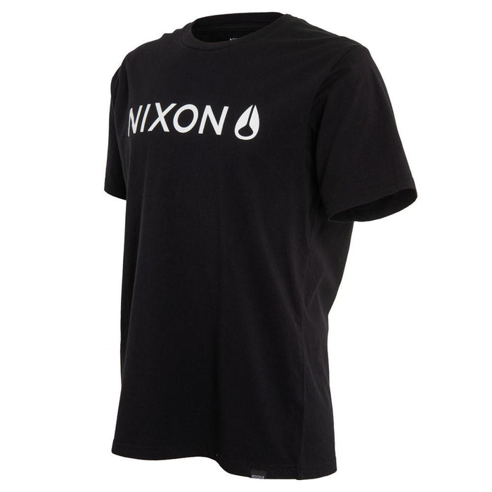 Polera Men Black Logo Front White