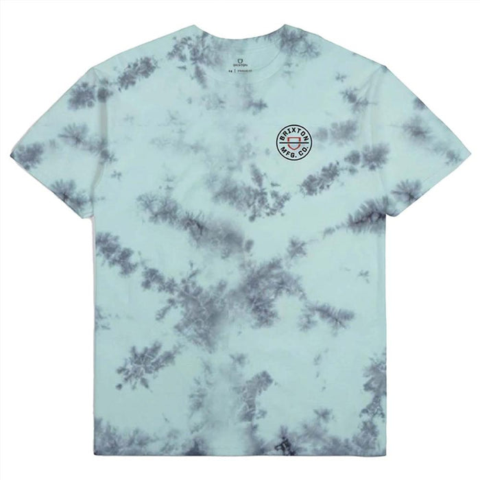 Polera Men Crest II Teal Black Cloud Wash