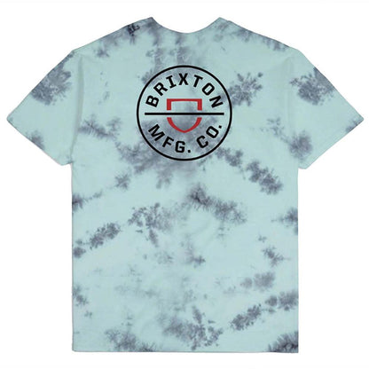 Polera Men Crest II Teal Black Cloud Wash
