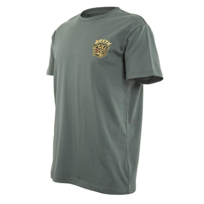 Polera Men Dark Green Tiger Logo
