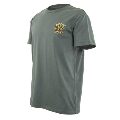 Polera Men Dark Green Tiger Logo