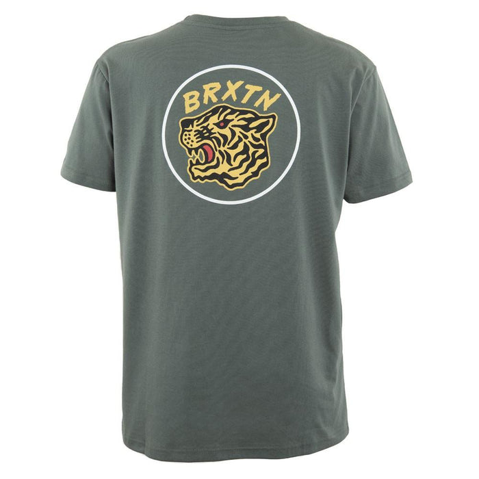 Polera Men Dark Green Tiger Logo