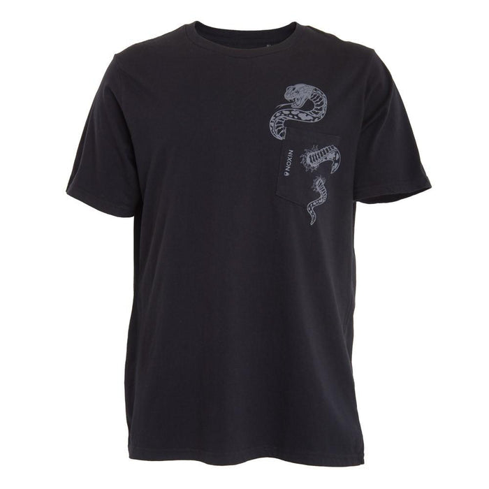 Polera Men Snake Pocket Black