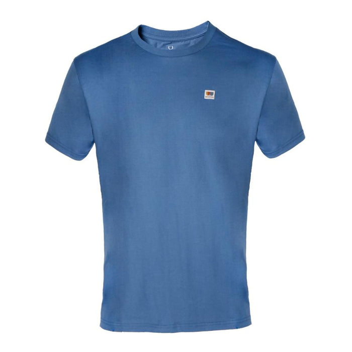 Polera Men Tiny Logo Blue