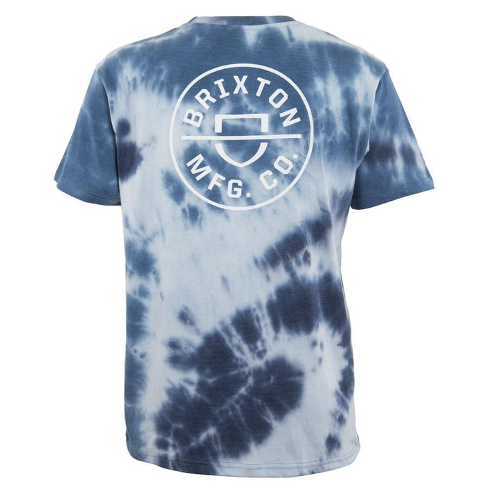 Polera Men Tye Die Blue White