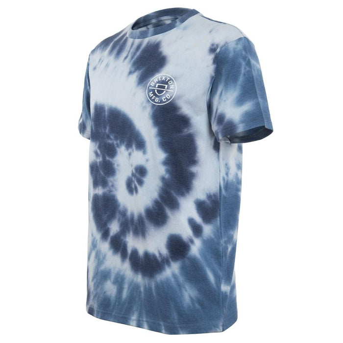Polera Men Tye Die Blue White