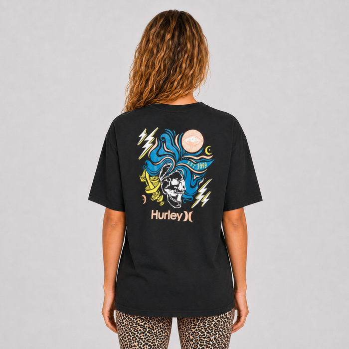 Polera Shroomed Boyfriend Tee Caviar