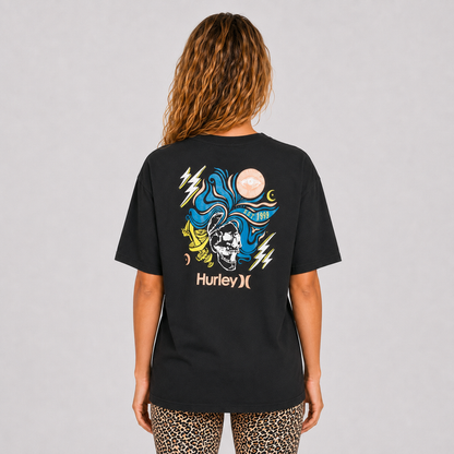 Polera Shroomed Boyfriend Tee Caviar
