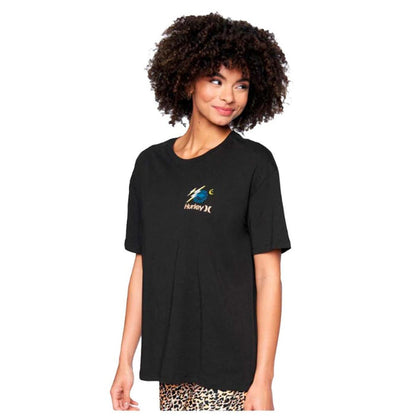 Polera Shroomed Boyfriend Tee Caviar