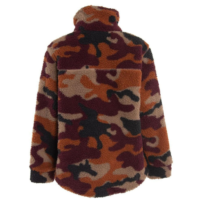 Poleron Boys Brown Camo Half Zip
