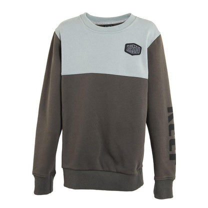 Poleron Boys Crew Grey Turq