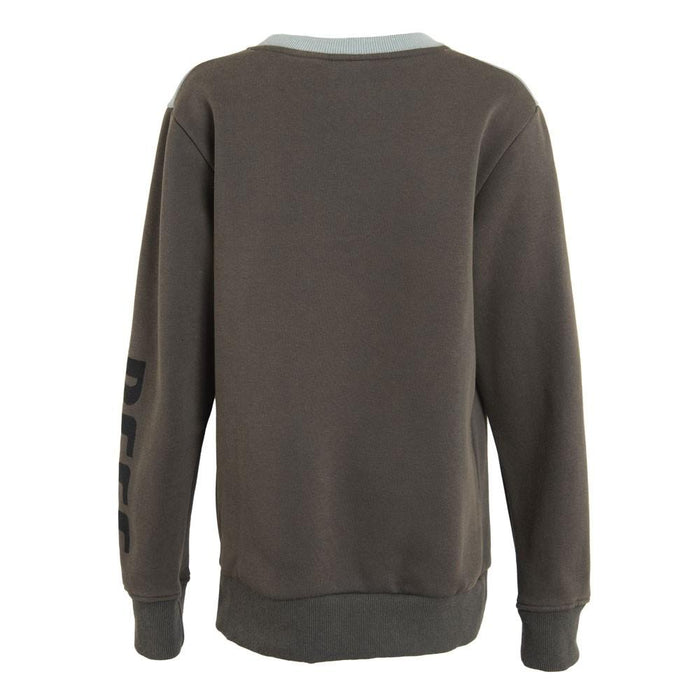 Poleron Boys Crew Grey Turq